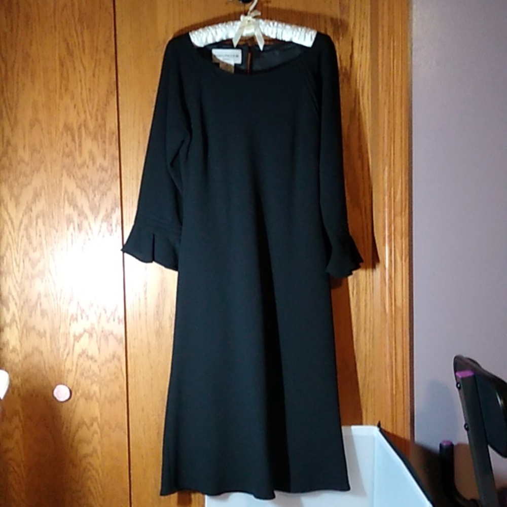 Classic Evan Picone brand black dress, size 10